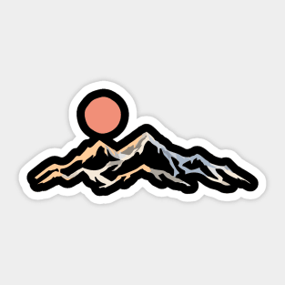 minimalist Mountain Sticker